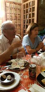 HOMMAGE A N.D. DE SANTA CRUZ A DALIAS DU 7 AU 10 JUIN 2019 (739) REPAS CHEZ ANGE AVANT LE DEPART 